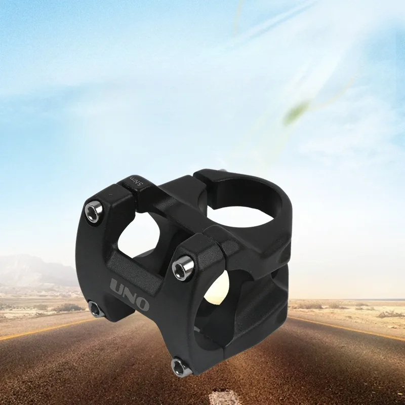 

Mountain Bike Non-slip Stem Sturdy and Durable Matte Texture Black Aluminum Alloy Hollow Handlebar Stem Bicycle Parts
