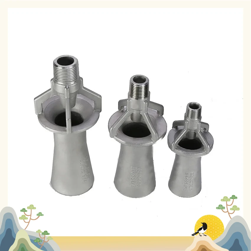 1/4  Inch 304SS Stainless Steel Venturi Tank Agitator Mixing Eductor Spray Nozzle Anti-Clog Liquid Circulation Jet Nozzle