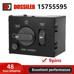 15755595 Dossiler Headlight Dimmer Switch Gray Knob for 1999-2002 Chevy Avalanche Silverado Suburban Tahoe & GMC Sierra Yukon