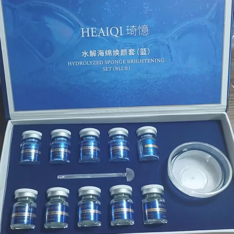 

80% Blue Sponge microalgae Kit Face Collagen Regeneration Natural Biological Extract Sponge Spicules Resurfacing Skin Care