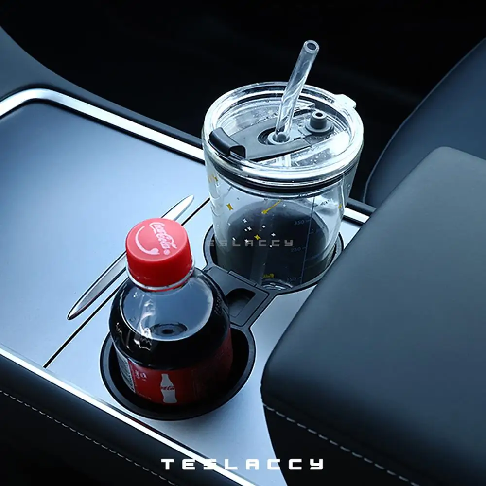 For Tesla Model Y  2021 2022 2023 2024 Water Cup Holder Center Console Accessories Non-slip Waterproof Non-toxic Odorless Car