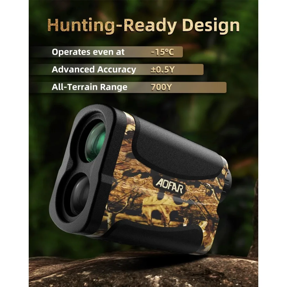 

HX-700N Hunting Range Finder 700 Yards Waterproof Archery Rangefinder for Bow Hunting with Range and Speed Mode