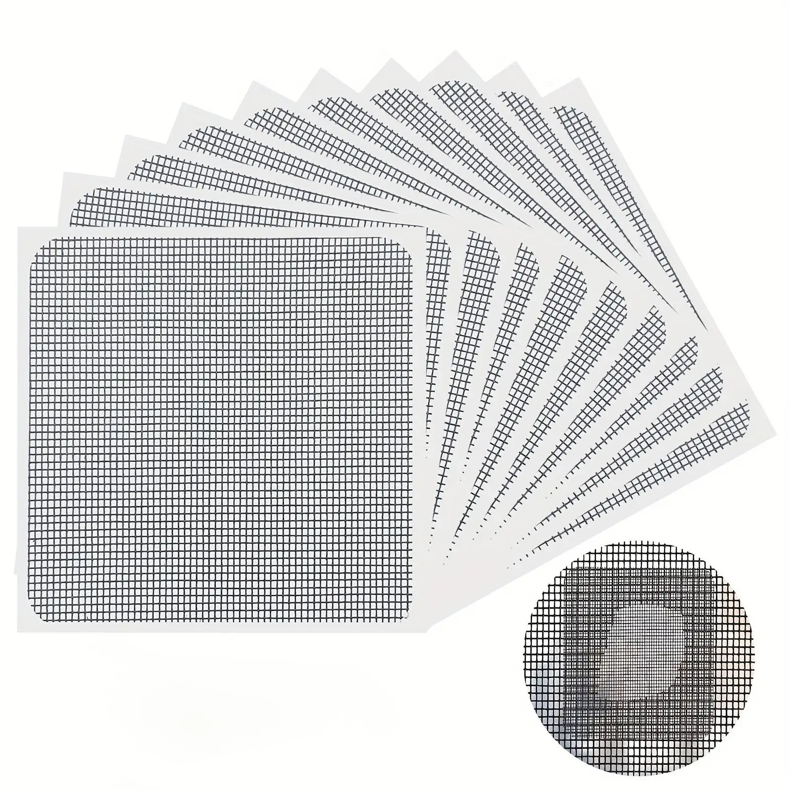 12pcs Window Screen Repair Subsidy, Mesh Tape, Designed to Repair Tears and Holes on Windows and Doors