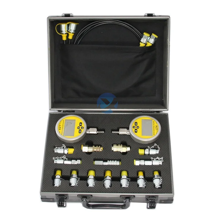 

XZT Digital Pressure Gauge Measuring Instruments Testing Tool Excavator Digital Hydraulic Pressure Test Kit XZTK-70MC