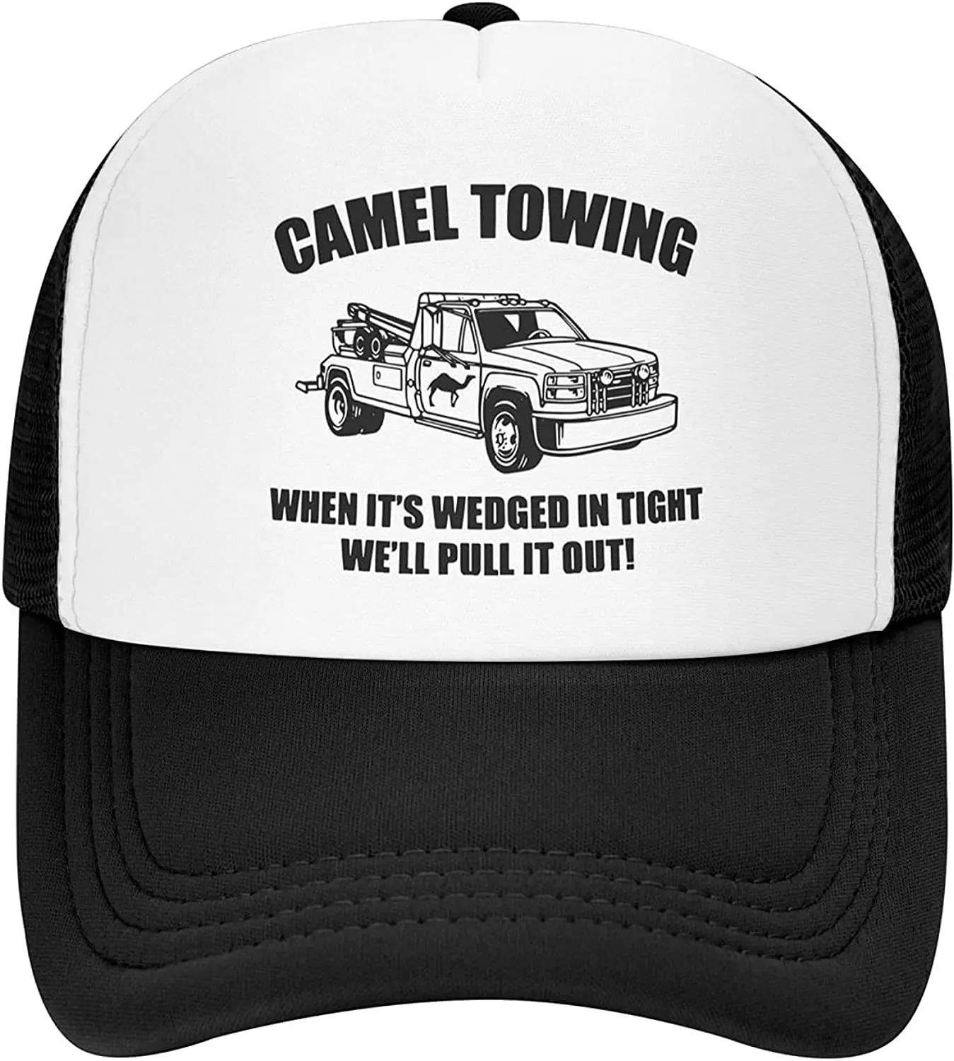 Classic Breathable Camel Towing Youth Adjustable Mesh Hat Trucker Cap Baseball Hats for Men and Women