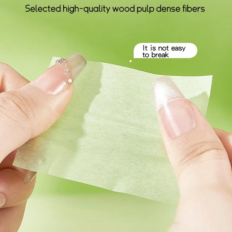 100 Sheets Facial Oil-Blotting Paper With Case Mirror Puff For Makeup Setting Portable Oil-Control Oil-absorbing Wood Pulp Paper