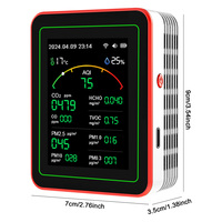 WiFi 15-in-1 Indoor Air Quality Monitor TFT Display Portable AQI PM0.3 PM1.0 PM2.5 PM10 Tester Household CO CO2 TVOC HCHO Tester