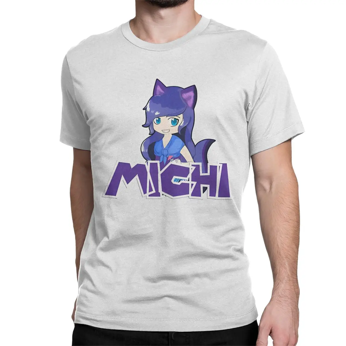 Men Women T-Shirt Aphmau Michi Creative 100% Cotton Tee Shirt Short Sleeve Cartoon Anime T Shirt Round Collar Clothing Party