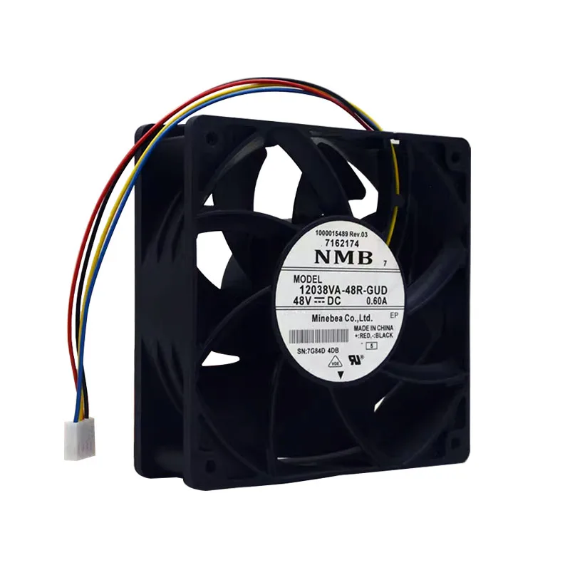 جديد الأصلي 12038VA-48R-GUD 48V 0.60A 12038 120*120*38 مللي متر 12 سنتيمتر مروحة التبريد المبرد