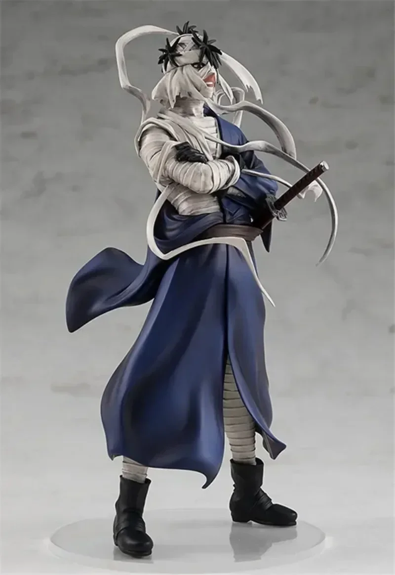 100% Original Genuine Stock POP UP PARADE Shishio Makoto Himura Kenshin PVC Action Figure Anime Model Toys Collection Boy