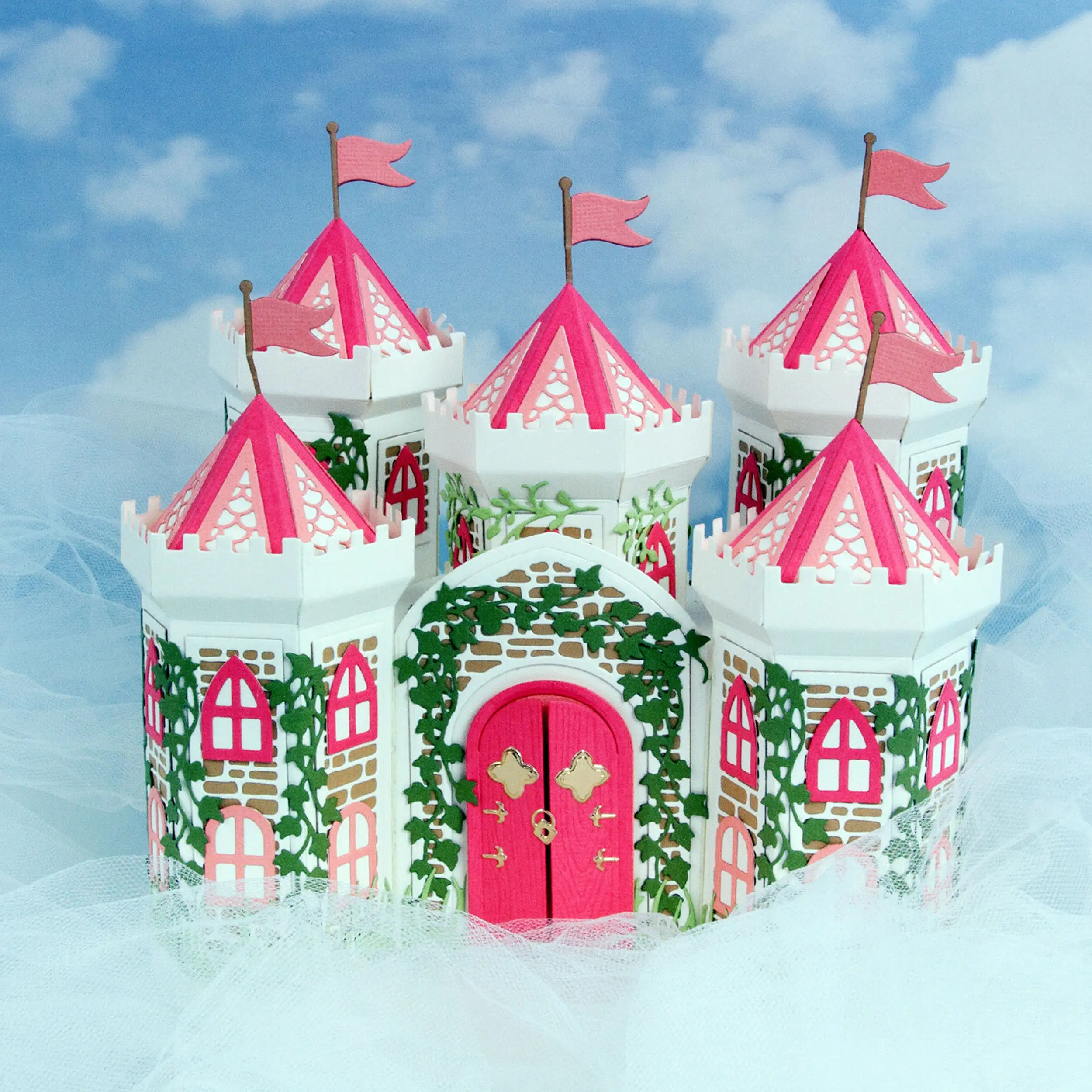 Craftwork Castle Gift Box Dies Scrapbooking Cards Words Stamps DIY 2025 New Paper Carft Cut Dies Stencils Diary Album Handmade