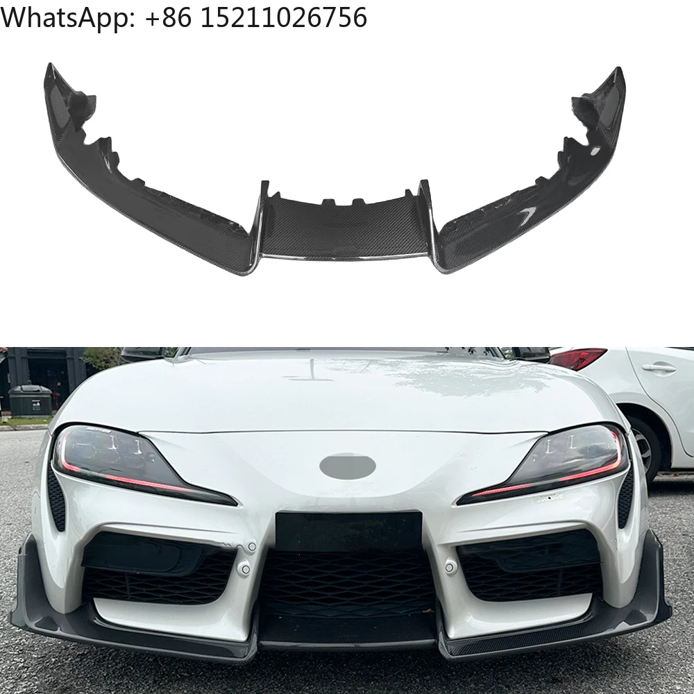 Removable Real Carbon Fiber AD Style Front Lip for Supra A90 A91 Front Bumper Lip