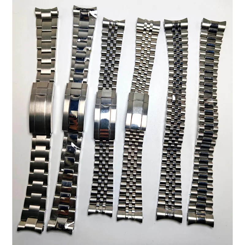 20mm Presidential Millennium High Quality Stainless Steel Strap Wristband for  Rolex Sub Log Waterproof  NH35 Watch