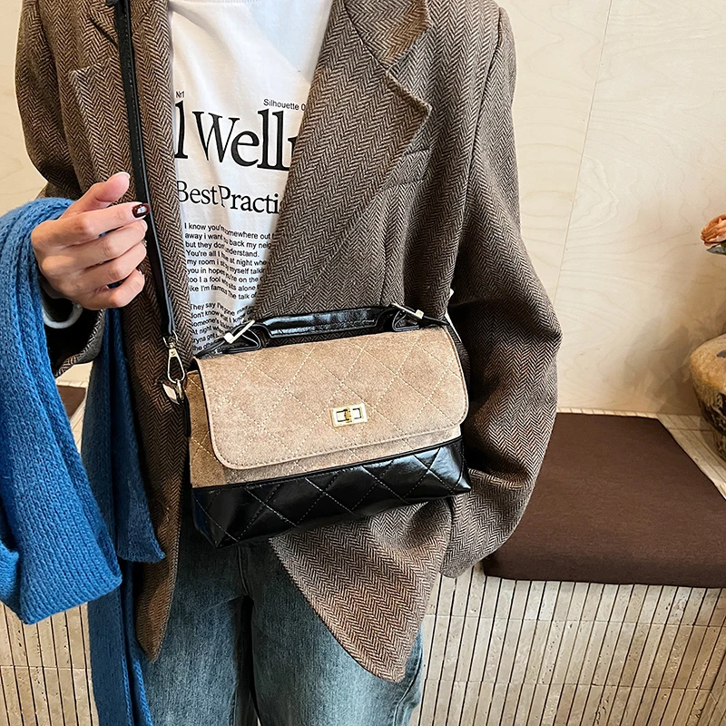 

High-End Niche Design British Style Handbag 2025 Winter New Fashion Versatile Shoulder Crossbody Bag Women's Bag 9101TLH