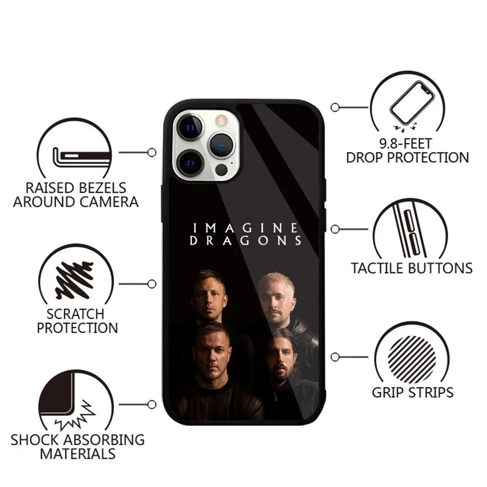 I-Imagine Dragons Loom Band Phone Case For iPhone 16,15,14,13,12,11,Plus,Pro,Max,Mini Magsafe Magnetic Wireless Charging