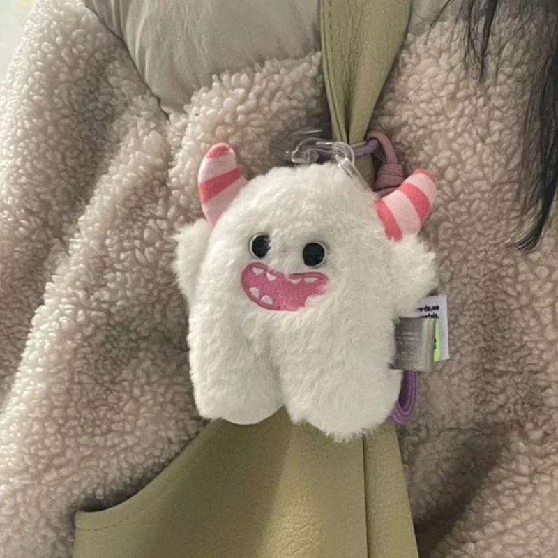 Plush Toys Kawaii Cute Rabbit Little Monster Doll Cartoon Children\'s Keychain Couple Backpack Stuffed Pendant Accessories Gifts