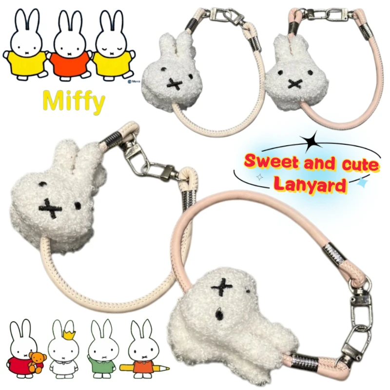 

Miffy anime two-dimensional mobile phone chain sweet cute girl high-value mobile phone decorative lanyard exquisite accessories