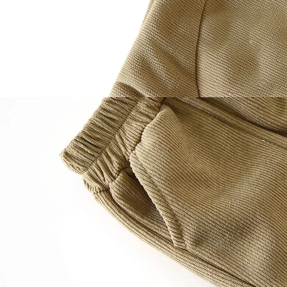 Winter Kids Fleece Pants Boys Girls Thickened Warm Trousers Casual Sportswear Corduroy Leggings Comfortable Sweatpants