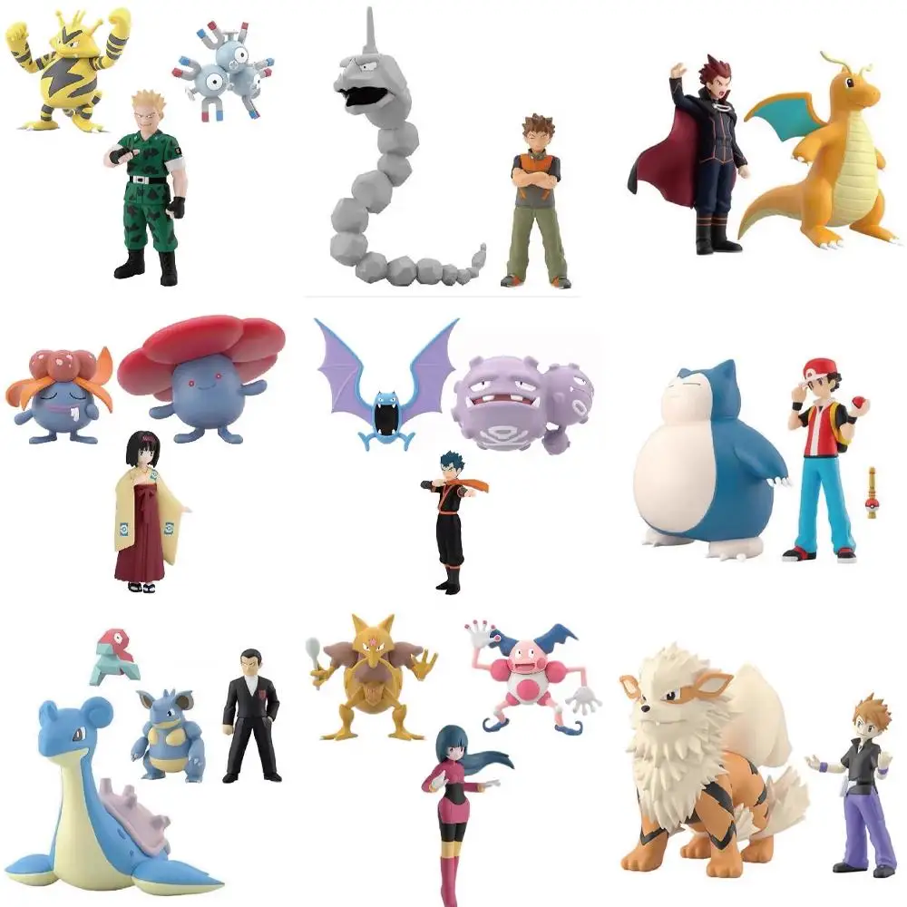 

Bandai Original Shokugan Pokemon Scale World Anime Action Figure Toys for Boys Girls Kids Children Birthday Gifts Collectible