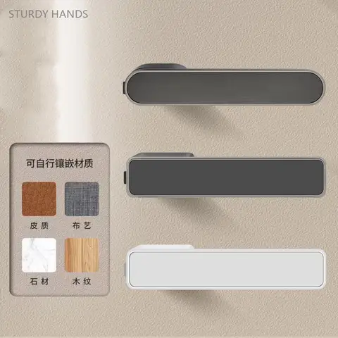 숨겨진 열쇠 구멍 마그네틱 문짝 잠금 장치, 하이 퀄리티 아연 합금 침실 문짝 잠금 장치, 더블 핸들 음소거 하드웨어 잠금 장치