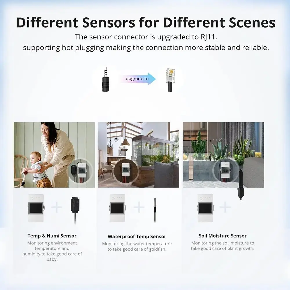 SONOFF TH Origin Wifi Switch 16A 20A sensore di umidità della temperatura il monitoraggio del Controller Smart Home funziona con Alexa Google Home