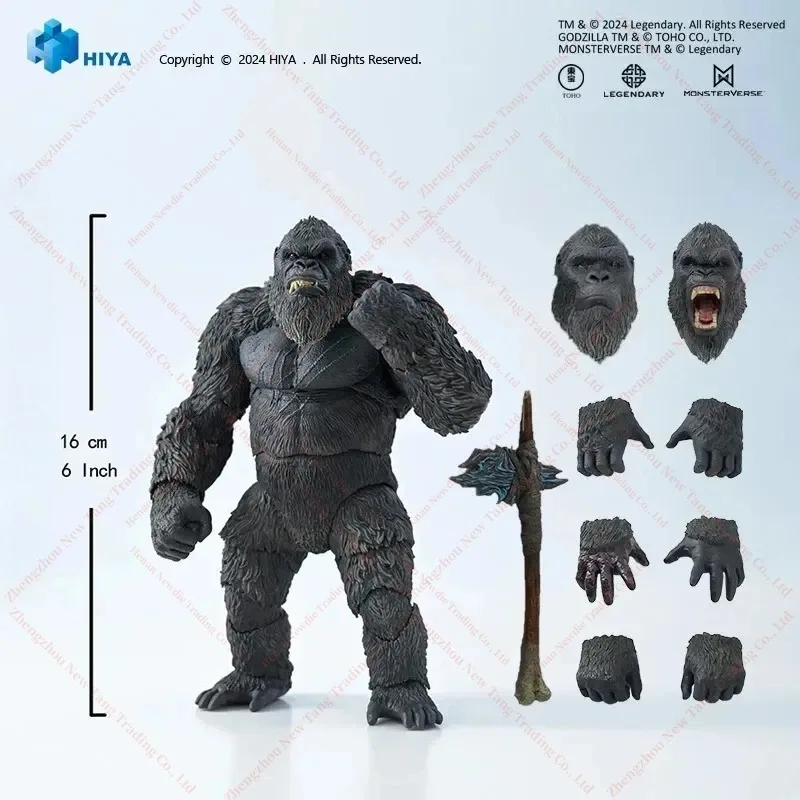 

Original HIYA Exquisite Basic Series King Kong Godzilla x Kong The New Empire Kong 16CM PVC Anime Action Figure Model Toys