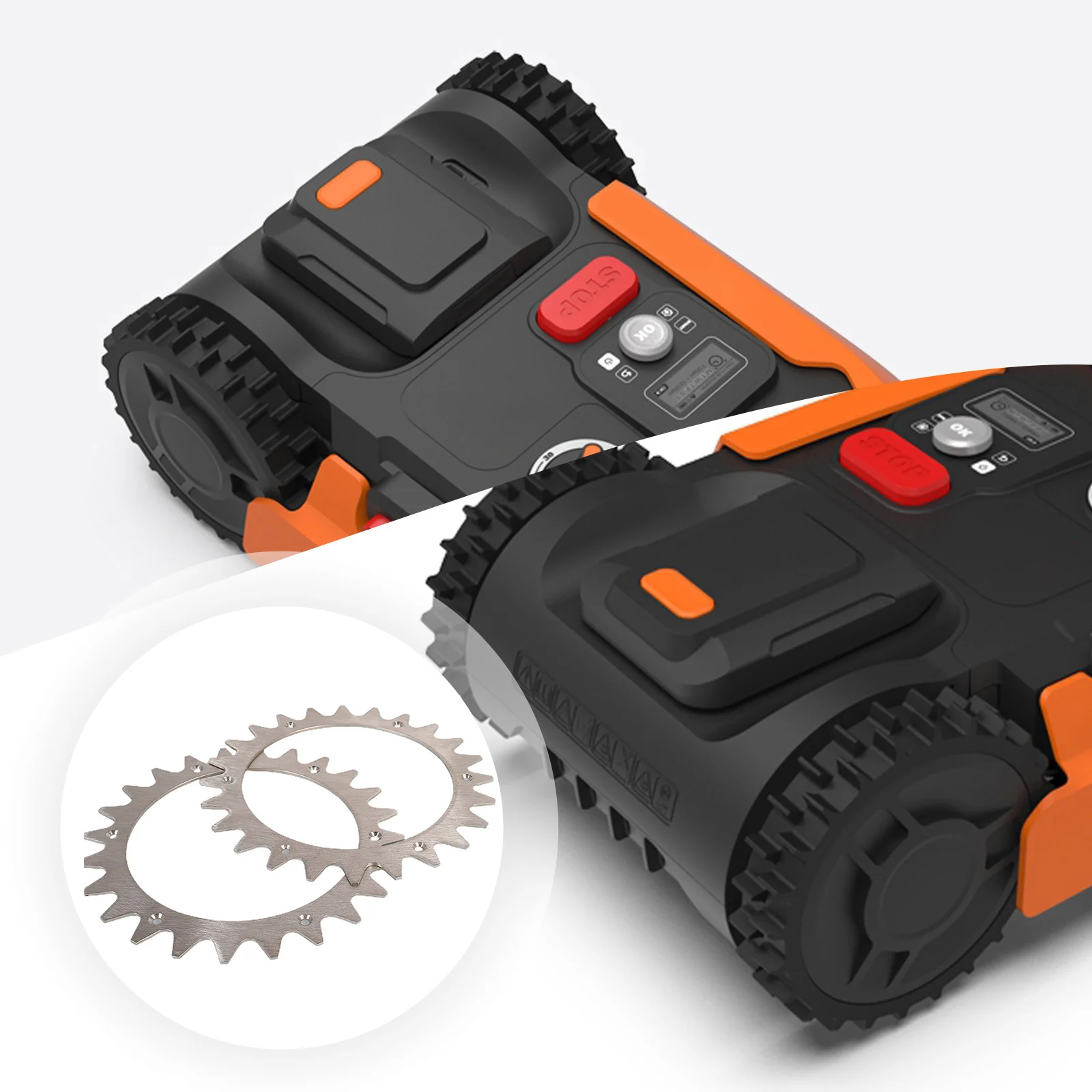 

Robotic Mower Tractions Improved Auxiliary Wheels Robotic Spikes For Worx Plus S/M Robots Lawn Mower Traction Wheels