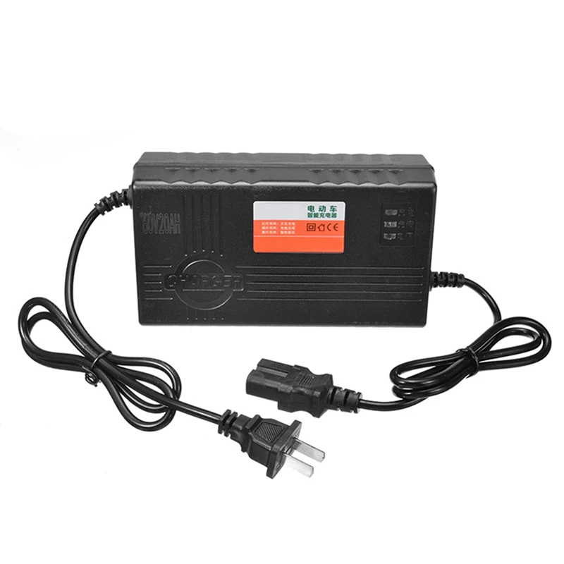 

2X 60V 20AH Motorcycle Battery Charger 6 LED Display For Scooter Wheel Lead Acid Battery Electric Bicycle Accessories