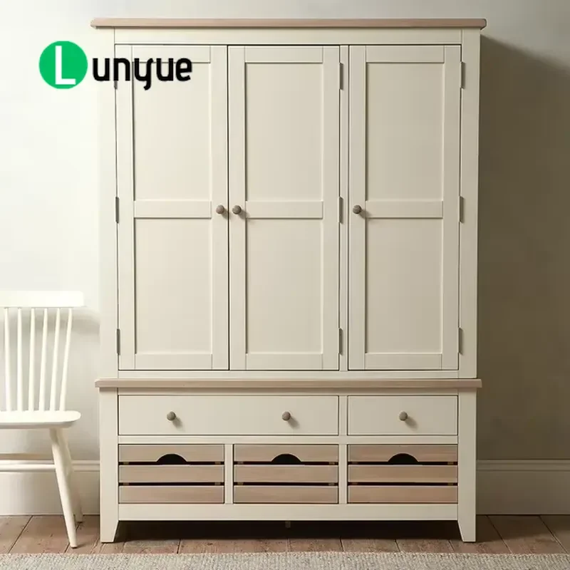 Solid Oak Buffet Cabinet Modern Simple Japanese Style Kitchen Storage with Drawers and Open Shelves Modular Stackable Wood