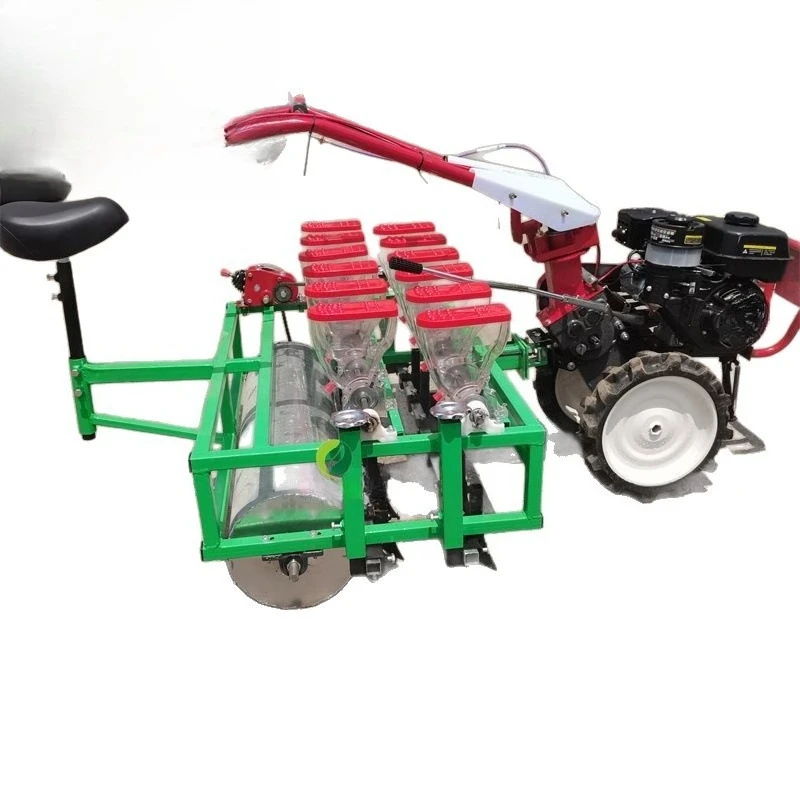 Electric vegetable medicinal material seeder, trolley with seeder, hand push radish onion rape fine seeder