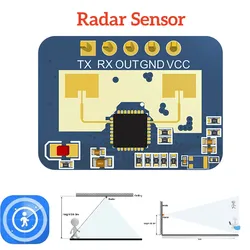 HLK-LD2410C DC5V 24G Human Presence Sensor Supports BT Function App Radar Sensing Module FMCW Millimeter Wave Motion Detection