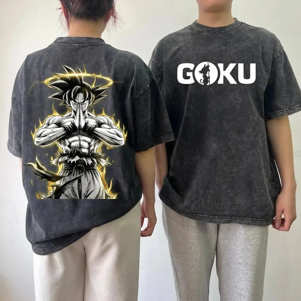 

Unisex Dragon Ball 2026 Summer Cotton T Shirt Casual Streetwear Style Graphic Short Sleeve Y2K Streetwear Trend