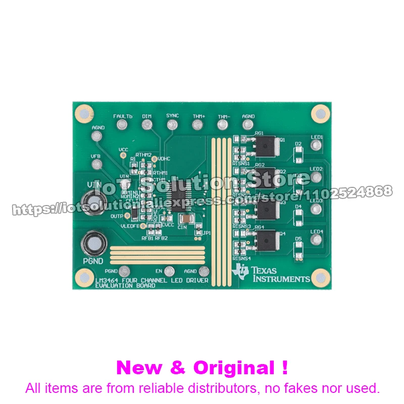 LM3464EVAL 4 Channel LED Driver Evaluation Board