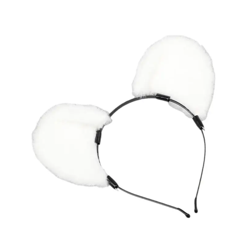 39BD Plush Cartoon Ear Anime Hairhoop Cosplay Props Headband Theme Party Headpieces