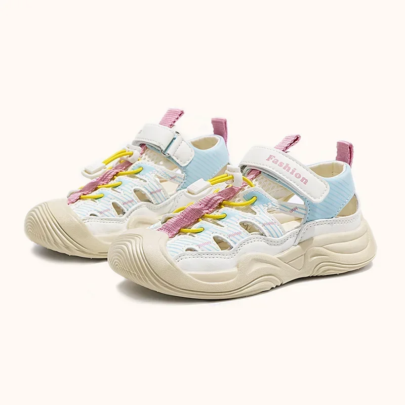 

Summer New Soft Bottom Sports Sandals for Girls Boys Big Kids Beach Shoes Toddler Footwear Comfortable Cushioning Slippers