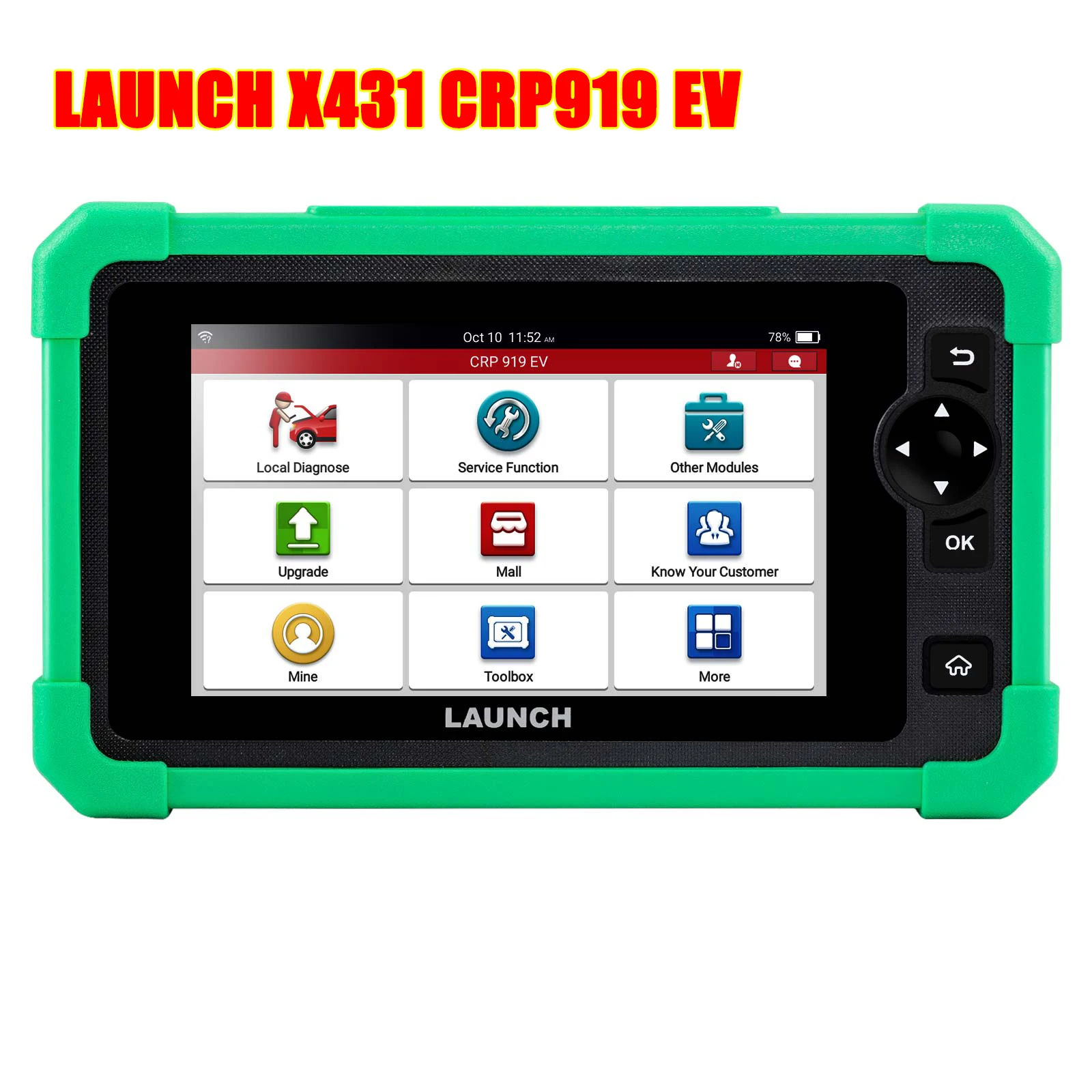 

2024 LAUNCH CRP919 EV Diagnostic Scanner 43+ Service Functions 2 Years Free Update for Electric Vehicles New Energy Cars