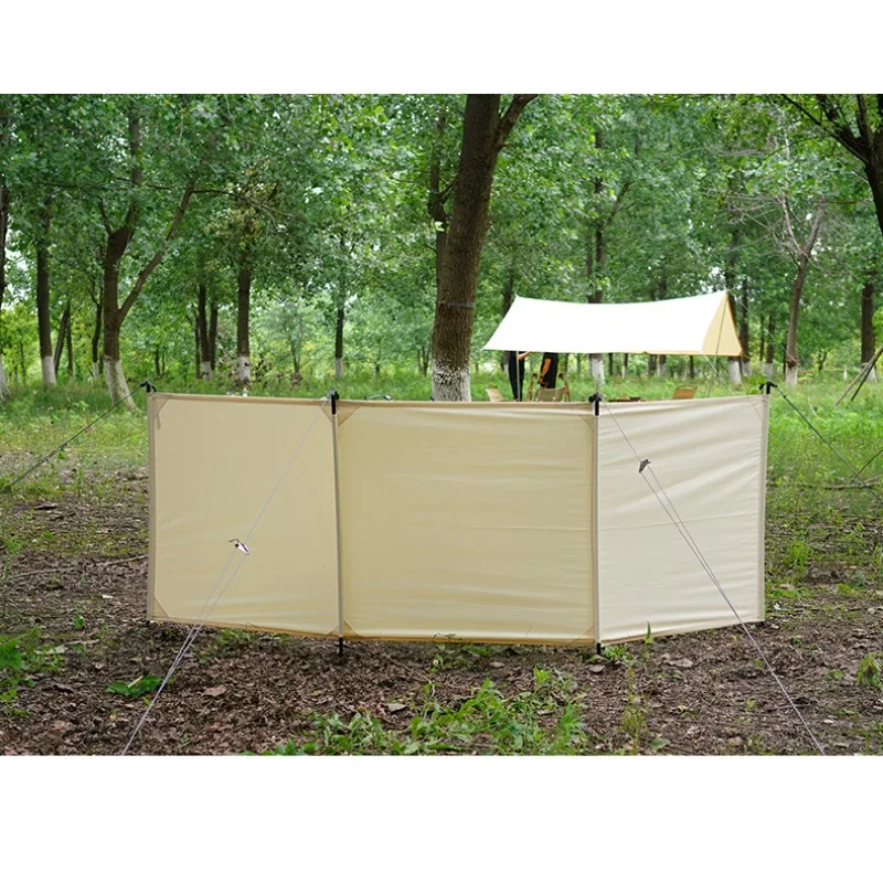 Foldable Outdoor Camping Wind Barrier, Multi-function Windshield for Fire Pit, Tent Privacy Screen for BBQ Picnic
