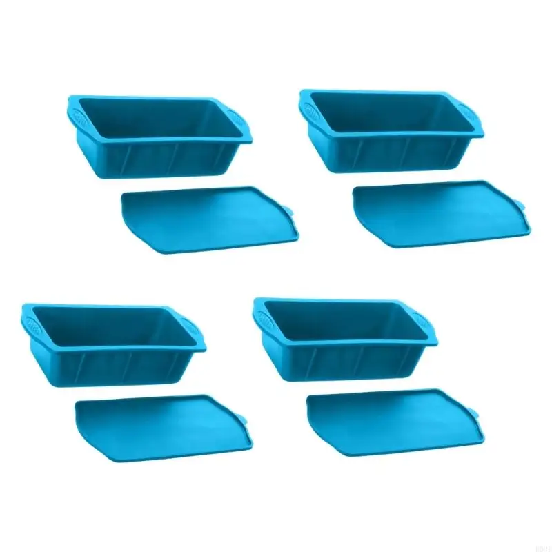 Safe Silicone Efficient Ice Bath Molds With Cover For Long Time 4lb Ice Cubes Perfect For Outdoor Activity And Gift B03E