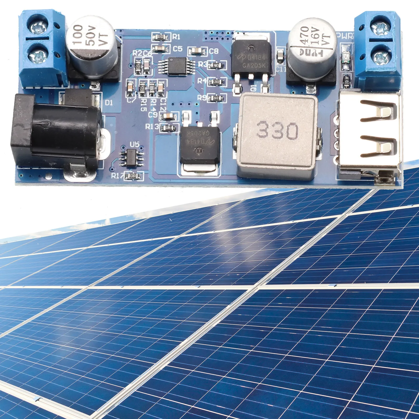 Stepdown Converter Power Supply Module Step Down USB Port Wide Voltage Input High Current Output High Efficiency