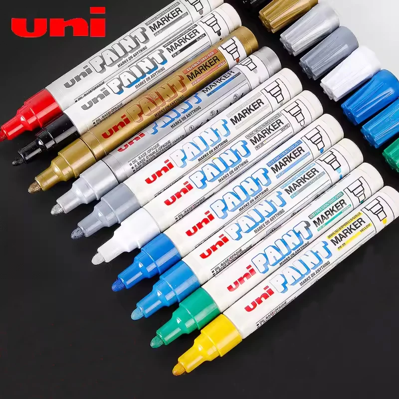 1Piece of Japanese UNI Px-20 Paint Pen Touch-up Pen 15-color Waterproof Industrial Non-fading Tire Marker Permanent Paint Pen