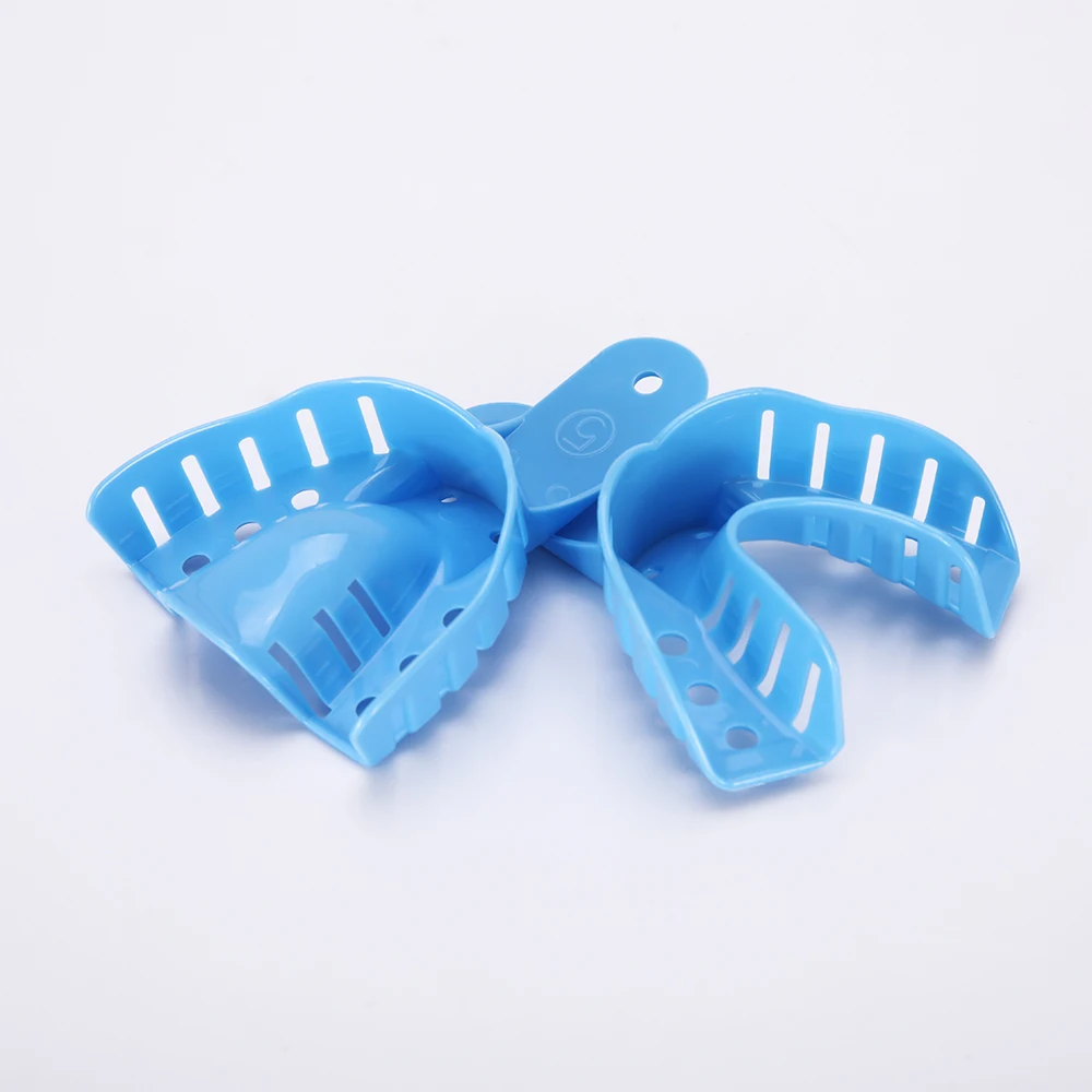 JOY-Dental Impression Tray, ferramenta durável, azul, 5 pares por pacote