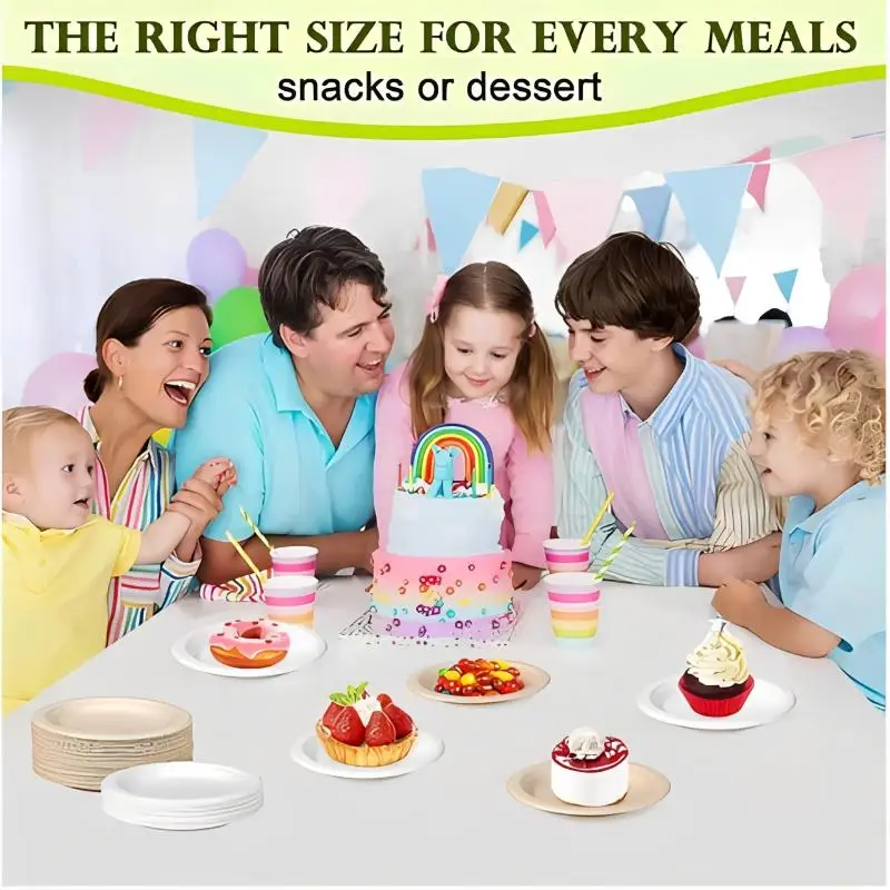 50Pcs Disposable Plate 9-10