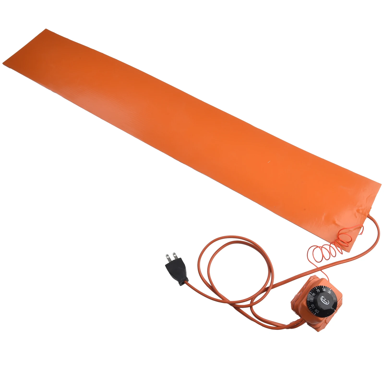 Mat Heating Pad Side Bending Thermal 110V/220V 1200W 200cm Cable Heater Orange Silicone With Controller Device