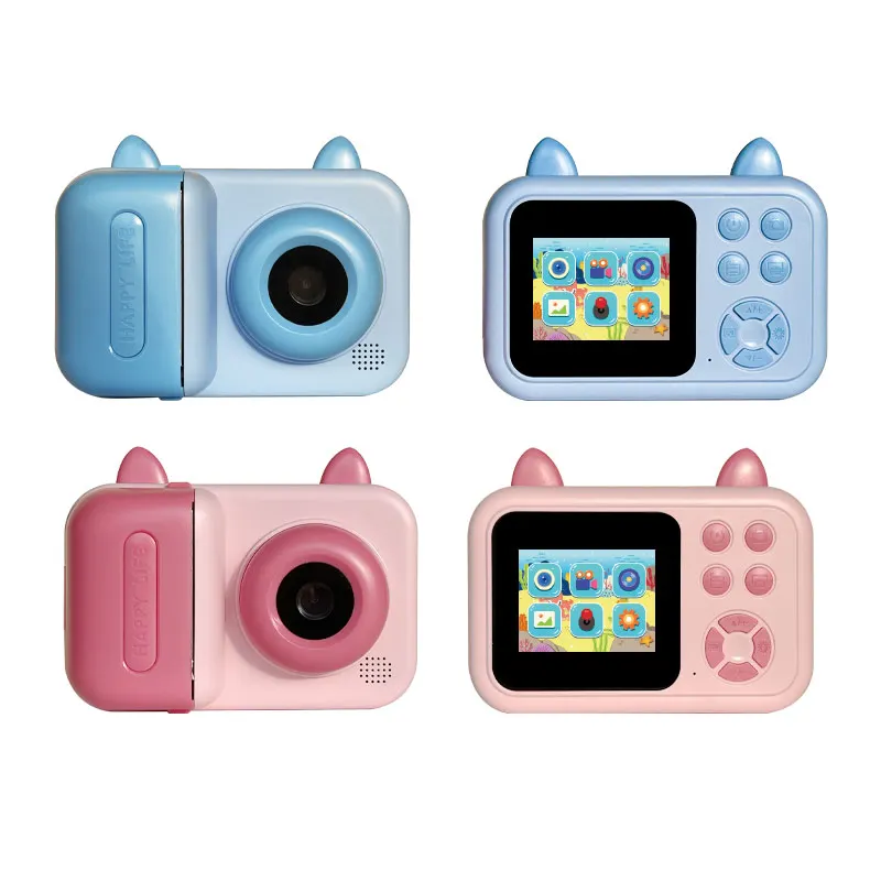 Aparat cyfrowy z funkcją natychmiastowego druku, papier termiczny do drukowania, odpowiedni do podróży, zdjęć zwierząt, kotów i psów.