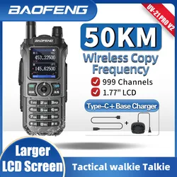 Baofeng UV-21 PRO V2 Walkie Talkie Wireless Copy  Frequency 16 KM Long Range TYPE-C Two Way Radio Ham CB Radio