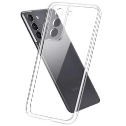 Transparent Phone Case for Samsung Galaxy S25 S24 S23 Ultra S24 Fe Silicone Soft Cover for Samsung S20 S21 Ultra S10 Plus S10E