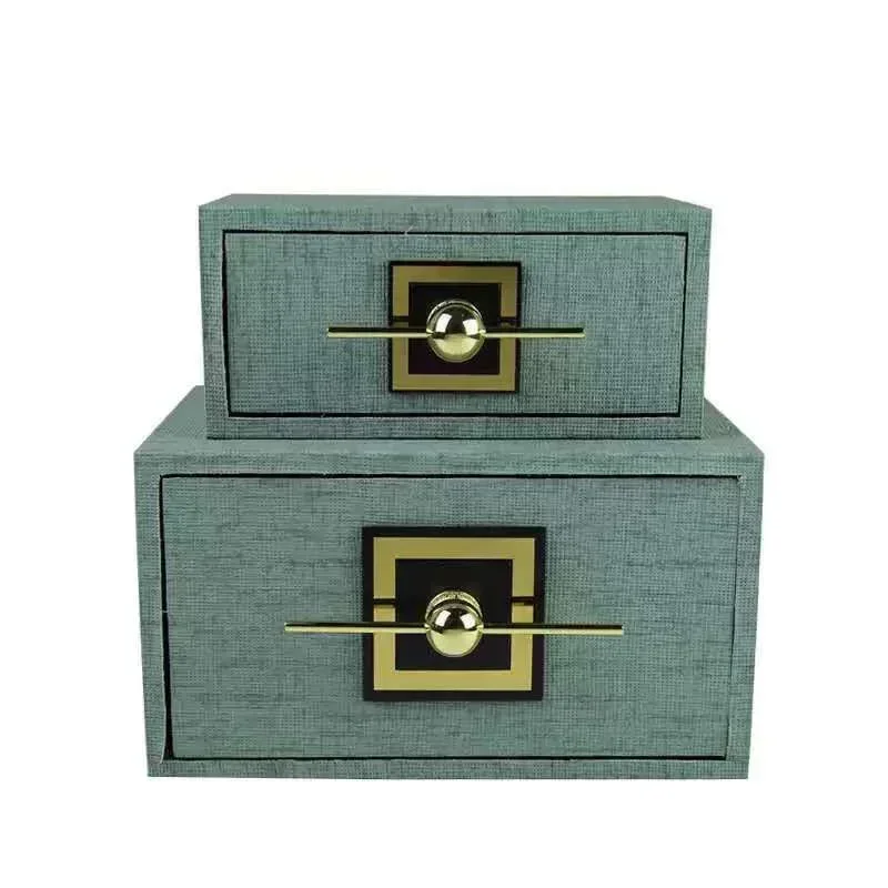 Storage Organizer Case Drawer Earrings Display Metal Jewelry Storage Box Organizer for Girl Gift Large Luxury Wood Jewelry Box