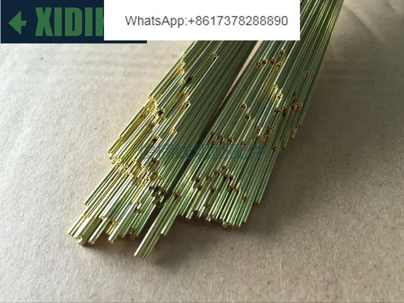 Perforated electromechanical tube, fine hole discharge copper tube, punching machine brass tube 1.1-3 400 length