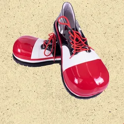 34cm Red Adults Unisex Clown Shoes Big-head Party Favors Halloween Magician Cosplay Accessories Festival Performance