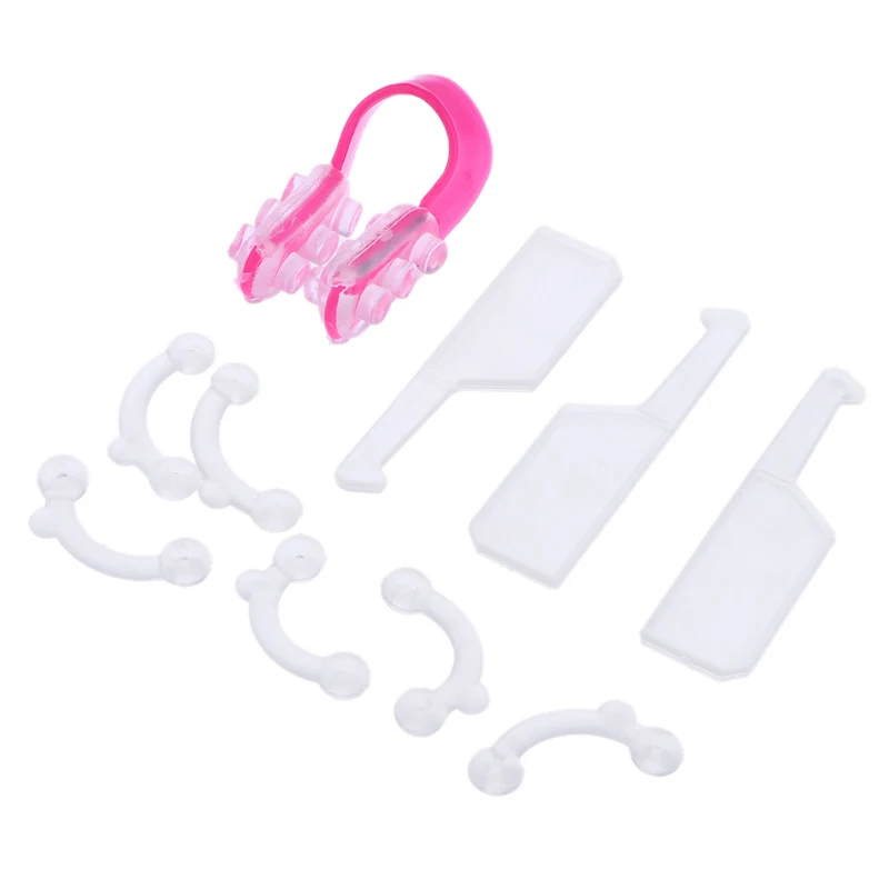 White Silicone Invisible Nose Contouring Bridge Enhancement Shaping Nose Clip Bridge Corrector Corrector Massage Tool